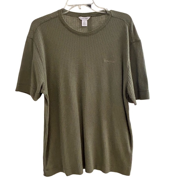 Calvin Klein Sage Green Textured Pullover - Picture 1 of 5